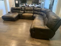 Good condition. 2 of the seats as you can see are more faded due to being used the most. Chase and two other seats...