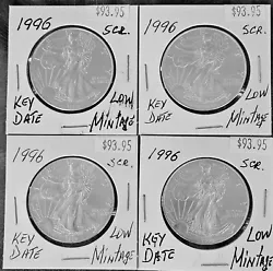 Mint Mark: none (bullion). coin of 10 coins seeing on my photos (. Coin Specifications Mint Year: 1996 (Key Date)....