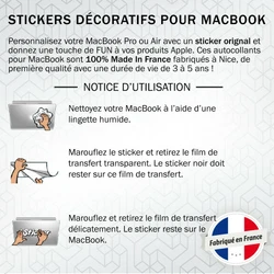 Magnifique stickers pour MacBook Apple NEW YORK SKYLINE disponible ennoir oublanc. Cet autocollant pour MacBook est...
