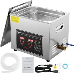 Why Choose VEVOR?. 10L Ultrasonic Cleaner. Generous 10L Tank. It employs 33-40kHz ultrasonic waves to deeply clean...