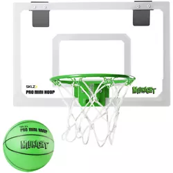 With the SKLZ Midnight Pro Mini Basketball Hoop, you dont have to quit playing just because the lights go out. The...