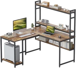 Desk with Hutch. Applicable Room and Function: Can be a computer desk, study desk, gaming desk. Modern Design Style:...