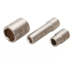 Douille pour clé à douille, 3 pans, 14 mm, vis de couvercle de pompes à injection du distributeur Bosch, carré 12,5...