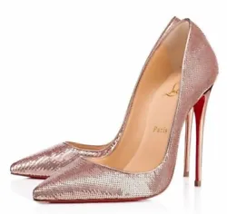 Christian Louboutin So Kate heels 40 Pink Sequin. Great condition. Professional anti-slip applied to sole. 