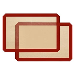 PREMIUM MATERIALS: Made of food grade silicone and reinforced fiberglass, the silicone baking mat is BPA-free and...