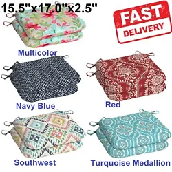 (1) Take a vacation in your own backyard with the Mainstays Multi-color Guthrie Southwest Outdoor Seat Pad. It is the...