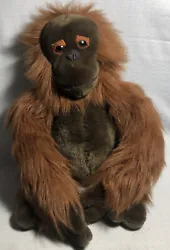 Vintage INTL Chosun I Orangutan Stuffed Plush Animal Korea Realistic 16”. Item condition is used, has cosmetic issues...