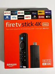 Fire TV Stick 4K Max. HDMI extender cable for Fire TV Stick 4K Max. Alexa Voice Remote (3rd Gen). USB cable and power...
