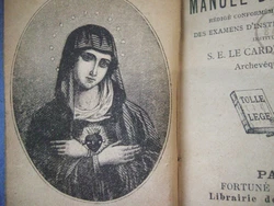 (TOUT) PETIT MANUEL DE LITURGIE - COMPLET. Année, 1891. MAGNIFIQUE GRAVURE FRONTISPICE. TOUT PETIT FORMAT - TRES...