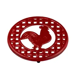 Keep hot pots and pans off the counter, while adding a country flair with this rooster inspired trivet. Made from heavy...