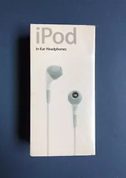 Apple iPod In-Ear Headphones - Neuf - New - M9394G/A - Rare. Écouteurs Apple période 2004.