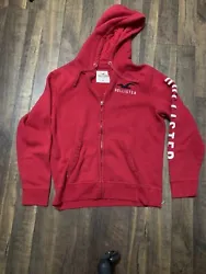 hollister hoodie jacket men. Condition is Pre-owned. Shipped with Economy Shipping.
