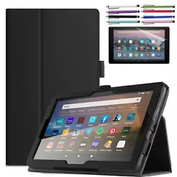 Support Auto Sleep / Wake Feature. Protects your tablet with a Premium PU leather case. The built-in stand allows you...