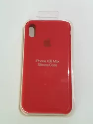 Etui Housse Coque protection Silicone Rouge. iPhone XS Max.