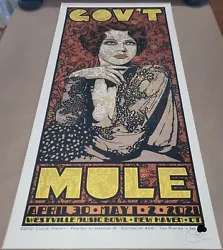 1 - Official Govt Mule Print by Chuck Sperry from the Westville Music Bowl on 4/30, 5/1 & 5/2/21.