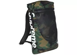 Supreme North Face Camo Waterproof Backpack. This bag was bought new from supreme app by myself and I used it...