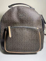 GUESS- Womens Small Brown Backpack Bag. Good condition