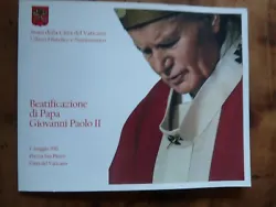 POCHETTE EDITEE, EN 2011 POUR LA BÉATIFICATION DU PAPE JEAN PAUL II.