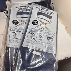Pair of Telescope Directors Heavyweight Chair Seat and Back Canvas Cover Navy（2）. Brand new，never opened.