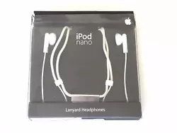 Rare Écouteurs avec cordon pour Apple iPod Nano 1ère generation Lanyard Headphones MA093G/A Boîte d’origine...