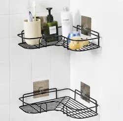 Triangle shape corner rack, perfect use of space, saving floor space. Non-marking rack, free of punching installation,...