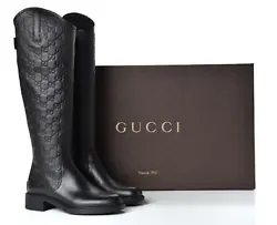 GUCCI Guccissima Boots. Micro GG Guccissima pattern. size: EU 36, 37, 38 / UK 4, 5.5 6 / US 6, 7, 8. material: Leather....