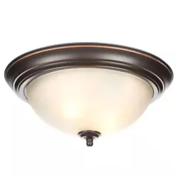 The 2-Light Flush mount is uniquely designed with a contemporary feel. Finished in oil rubbed bronze, it will be a...