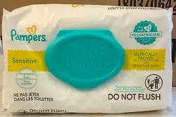 Pampers Sensitive Fragrance Free Wipes~56 CT~Case of 8. Fragrance Free. For Sensitive Skin. Everything for ANYONE...