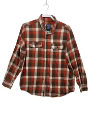 Faded Glory plaid men’s button down shirt 100% cotton Size medium Pre owned good condition Measurements Pit to pit...