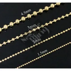 Quantity: 1 pc Necklace. These elegant chains are handcrafted in Stainless Steel with gold plating. High quality...
