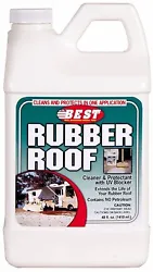 Not only the BEST cleaner but also the BEST protectant for your rubber roof. Conditions and preserves and easily cleans...
