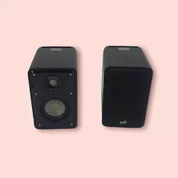 Chipped paint, scratches, and marks on both speakers ( see pictures). Speakers may have small cracks on the plastic...