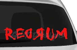 Redrum #2 Vinyl Decal Sticker. The images shown are for representation only and the size and color youll receive is...