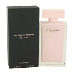 Narciso Rodriguez for Her 3.3 / 3.4 oz EDP Perfume for Women New In Box.
