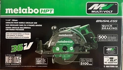 This is a brand new 36 volt rear handle saw.  It is a bare tool so there is NO battery or charger.  Shipping is UPS...