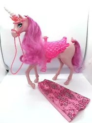 Fairytale Princess Doll With Pink Unicorn. Horse and dress only. 
