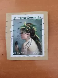 timbres france oblitérés 2023 Eva Gonzalès 1849 - 1883. Timbre NON décollé