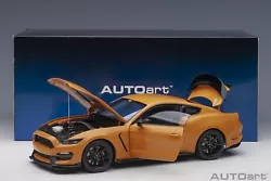 Ford Mustang Shelby GT-350R Fury Orange COMPOSITE MODEL/FULL OPENINGS in 1/18 scale by Autoart. These will be sold out...