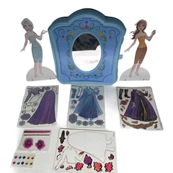 Frozen 2 Magnetic Dress Up Closet Activity Over 75 Pieces Ages 3+. Condition is 