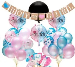 Celebrate this joyous occasion. You will love seeing their faces when you pop the gender reveal balloon and the pink or...