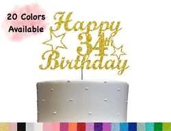 PREMIUM QUALITY : Make your party unforgettable with the best Cake topper. The Cake Topper is made with double sided...