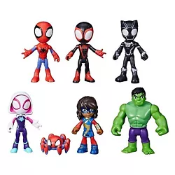 •ALL 7 HEROES IN ONE COLLECTION: Lets swing, Spidey Team! This collection includes all 7 favorite Spidey and His...