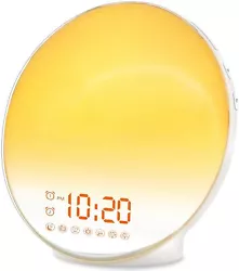 【Wake Up Light with Sunrise simulation】 This Sleep Aid digital alarm clock is designed for everyone in fact,...