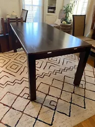 Pier1 Imports extension dining table. Removable extension pieces. Brazilian wood. Used, decent condition originally $600
