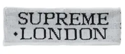 DS Supreme FW19 International Headband White London Paris NY 100% Authentic! New.