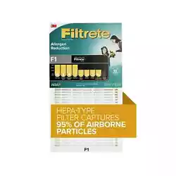 Refresh your indoor air with the Filtrete™ Allergen Reduction HEPA Type Room Air Purifier Filter. from the air...