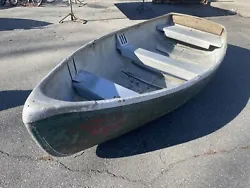 Circa 1960s high-quality aircraft aluminum dinghy. Construction much like a Grumman, manufacturer unknown. This boat...