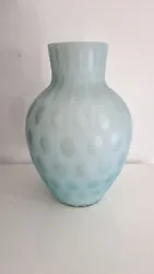 vase art déco verre couleur pastel pot de fleur vintage flower pot glass 27 cm/ 11 inches