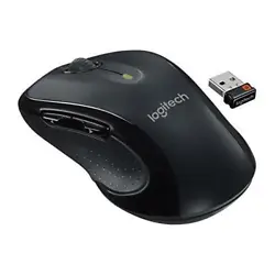 Logitech M510 Wireless Mouse. The tiny Logitech Unifying receiver stays in your laptop. Your hand can relax in comfort...