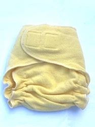Loveybums Large Yellow Wool  Crepe with Aplix/Velcro. Condition is New with tags. Shipped with USPS Priority Mail.